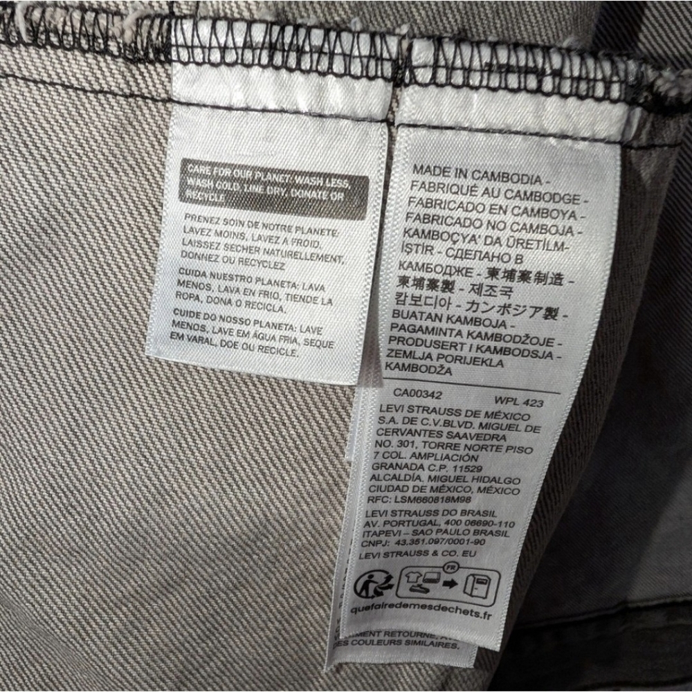 Levi's Premium Trucker Denim Men's Jacket In Medium Washed Gray. Rare!! - Picture 7 of 10
